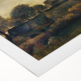 Impressionist Twilight Scene - Farming Village at Twilight by Van Gogh