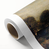 Impressionist Twilight Scene - Farming Village at Twilight by Van Gogh