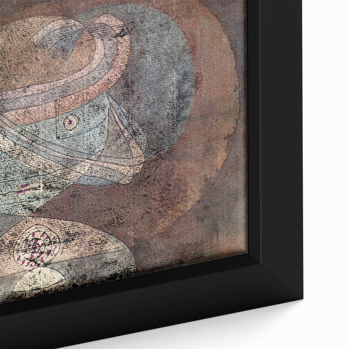 Abstract Child Portrait - Modern Wall Art with Earthy Tones and Texture