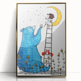 Moonlight Bear - Boys Room Wall Art Kids Wall Art Prints