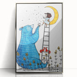 Moonlight Bear - Boys Room Wall Art Kids Wall Art Prints