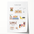 Furniture Kids Educational Wall Art - Learning Poster for Classrooms
