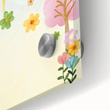 Smiling Sun Watercolor Print - Nursery Wall Art for Kids