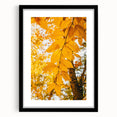 Abstract art print featuring textured autumnal hues on a large canvas, ideal for living room decor.