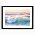 Extra large framed abstract art print featuring vibrant, textured summer colors on canvas, ideal for living room decor.