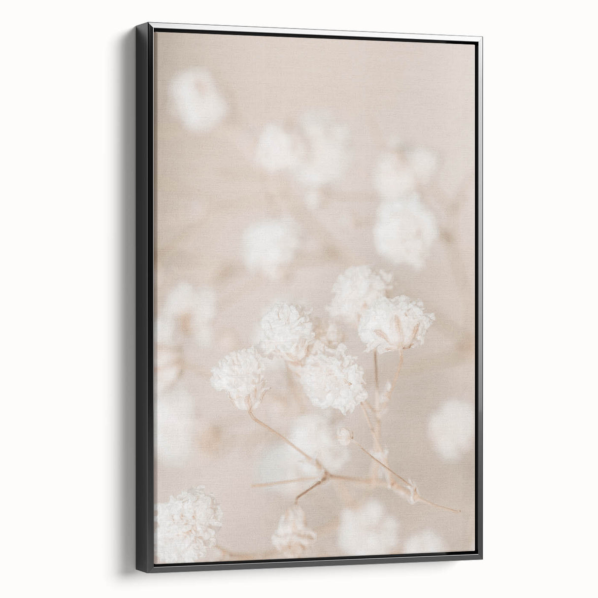Black and white landscape painting on framed canvas, depicting a serene vintage scene, suitable for bedroom wall decor.