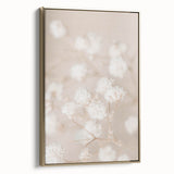 Framed canvas depicting a vintage landscape painting with muted earth tones, ideal for bedroom wall art.