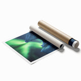 Vibrant rolled print of a stunning cliff landscape showcasing dramatic rock formations and lush greenery, expertly packaged in a protective cardboard tube for safe delivery.