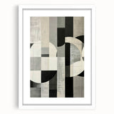 Contemporary Dining Room Wall Art – Geometric Canvas Print