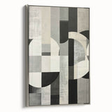Contemporary Dining Room Wall Art – Geometric Canvas Print