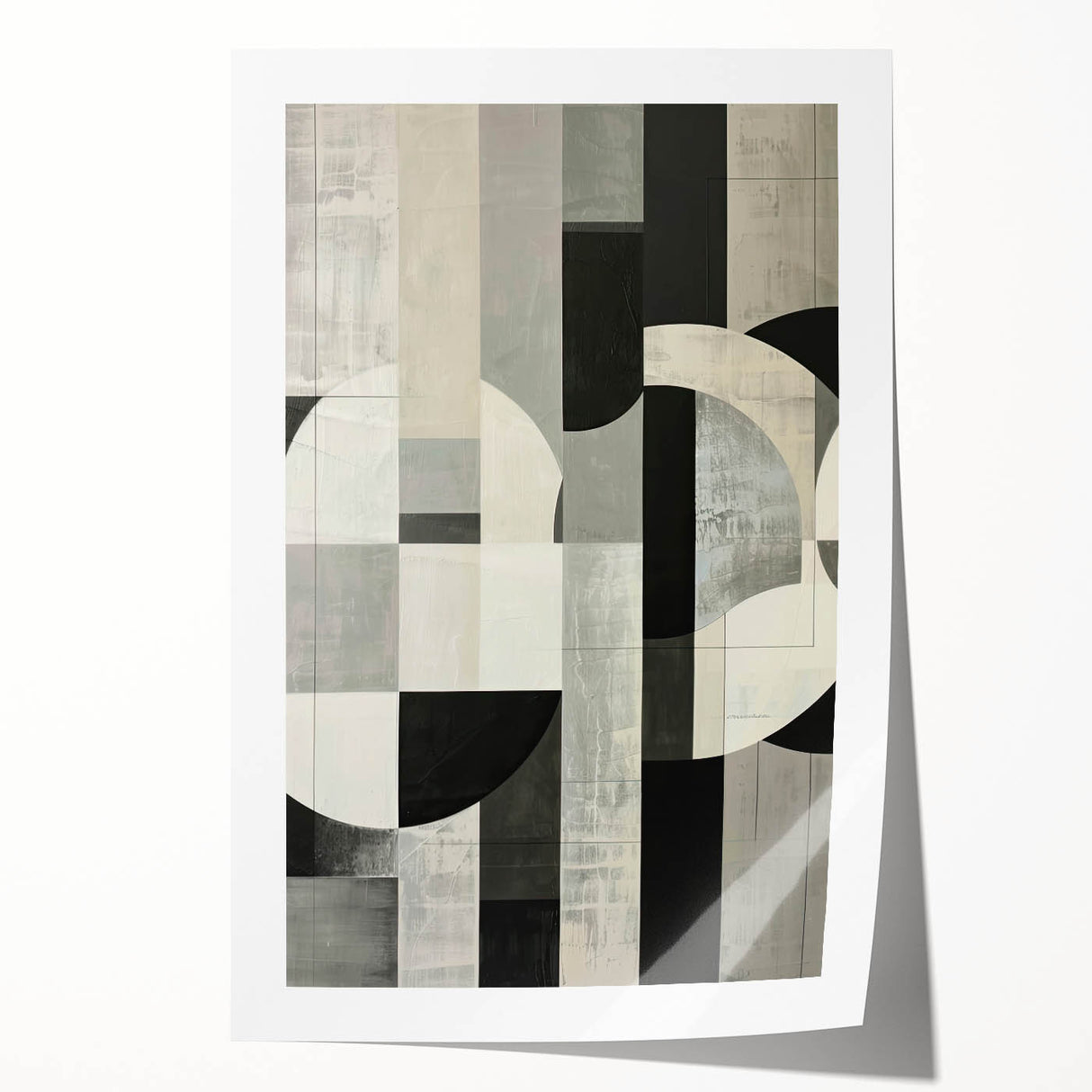 Contemporary Dining Room Wall Art – Geometric Canvas Print