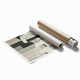 Contemporary Dining Room Wall Art – Geometric Canvas Print