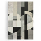 Contemporary Dining Room Wall Art – Geometric Canvas Print