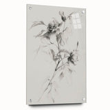 Elegant Floral Sketch Living Room Wall Art – Canvas Print