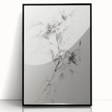 Elegant Floral Sketch Living Room Wall Art – Canvas Print