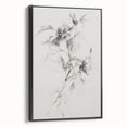 Elegant Floral Sketch Living Room Wall Art – Canvas Print