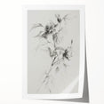 Elegant Floral Sketch Living Room Wall Art – Canvas Print