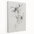 Elegant Floral Sketch Living Room Wall Art – Canvas Print