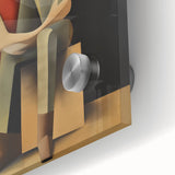 Abstract figurative acrylic artwork showcasing vibrant colors and intricate textures, perfect for modern home decor. Ideal for art enthusiasts looking to elevate their space.