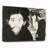 Expressionism Wall Art - Jealousy I by Edvard Munch (1896)