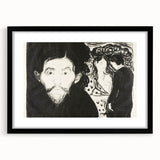 Expressionism Wall Art - Jealousy I by Edvard Munch (1896)