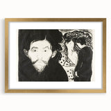 Expressionism Wall Art - Jealousy I by Edvard Munch (1896)