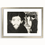 Expressionism Wall Art - Jealousy I by Edvard Munch (1896)