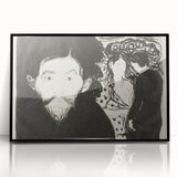 Expressionism Wall Art - Jealousy I by Edvard Munch (1896)