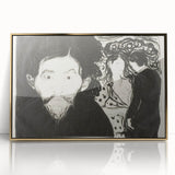 Expressionism Wall Art - Jealousy I by Edvard Munch (1896)