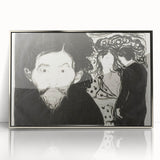 Expressionism Wall Art - Jealousy I by Edvard Munch (1896)