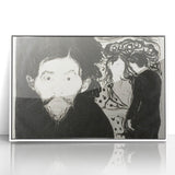 Expressionism Wall Art - Jealousy I by Edvard Munch (1896)