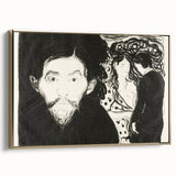 Expressionism Wall Art - Jealousy I by Edvard Munch (1896)