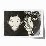 Expressionism Wall Art - Jealousy I by Edvard Munch (1896)