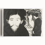 Expressionism Wall Art - Jealousy I by Edvard Munch (1896)