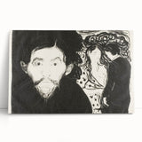 Expressionism Wall Art - Jealousy I by Edvard Munch (1896)