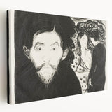 Expressionism Wall Art - Jealousy I by Edvard Munch (1896)