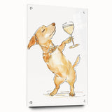 Large abstract wall art on acrylic, featuring vibrant, swirling colors, ideal for dining room decor.