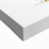 Large art of a black and white landscape painting on stretched canvas, ideal for bedroom wall decor.