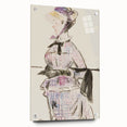 Impressionism Wall Art - Woman in Travel Costume - Elegant Art Sketch Print
