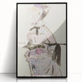 Impressionism Wall Art - Woman in Travel Costume - Elegant Art Sketch Print