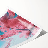 Vibrant rolled print of a tropical beach landscape showcasing golden sands and crystal-clear waters, ideal for home decor or wall art. Perfect for creating a serene atmosphere in any space.