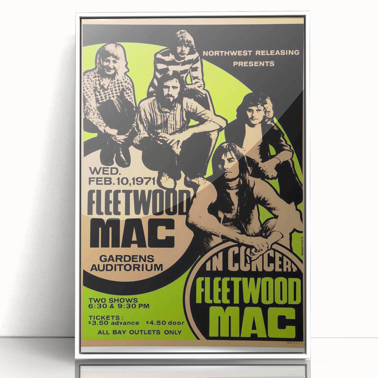 Fleetwood Mac Retro Poster - Vintage Prints & Classic Concert Art