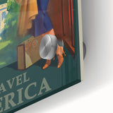 Retro Washington D.C. Poster – Vintage American Travel Art