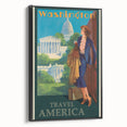 Retro Washington D.C. Poster – Vintage American Travel Art
