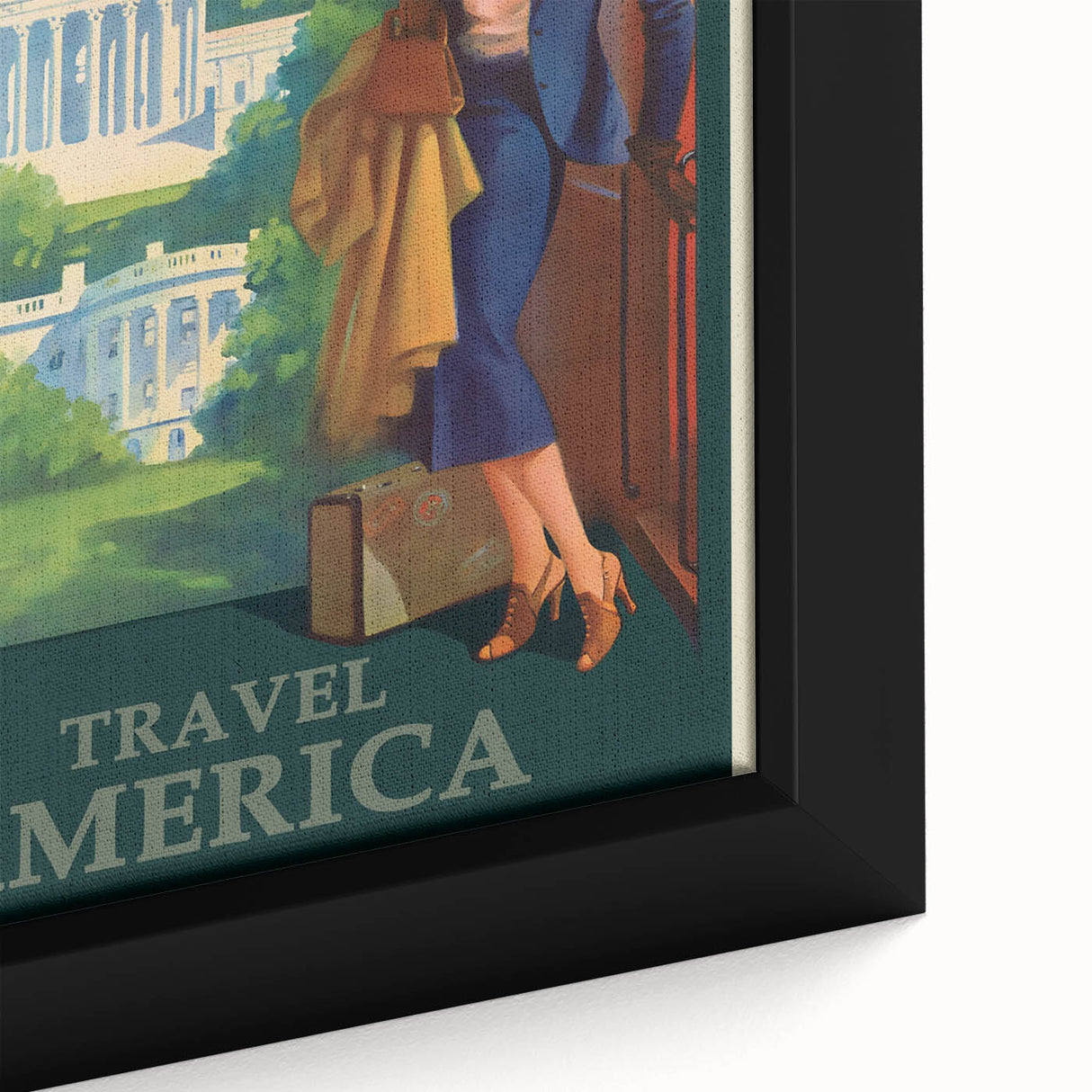 Retro Washington D.C. Poster – Vintage American Travel Art