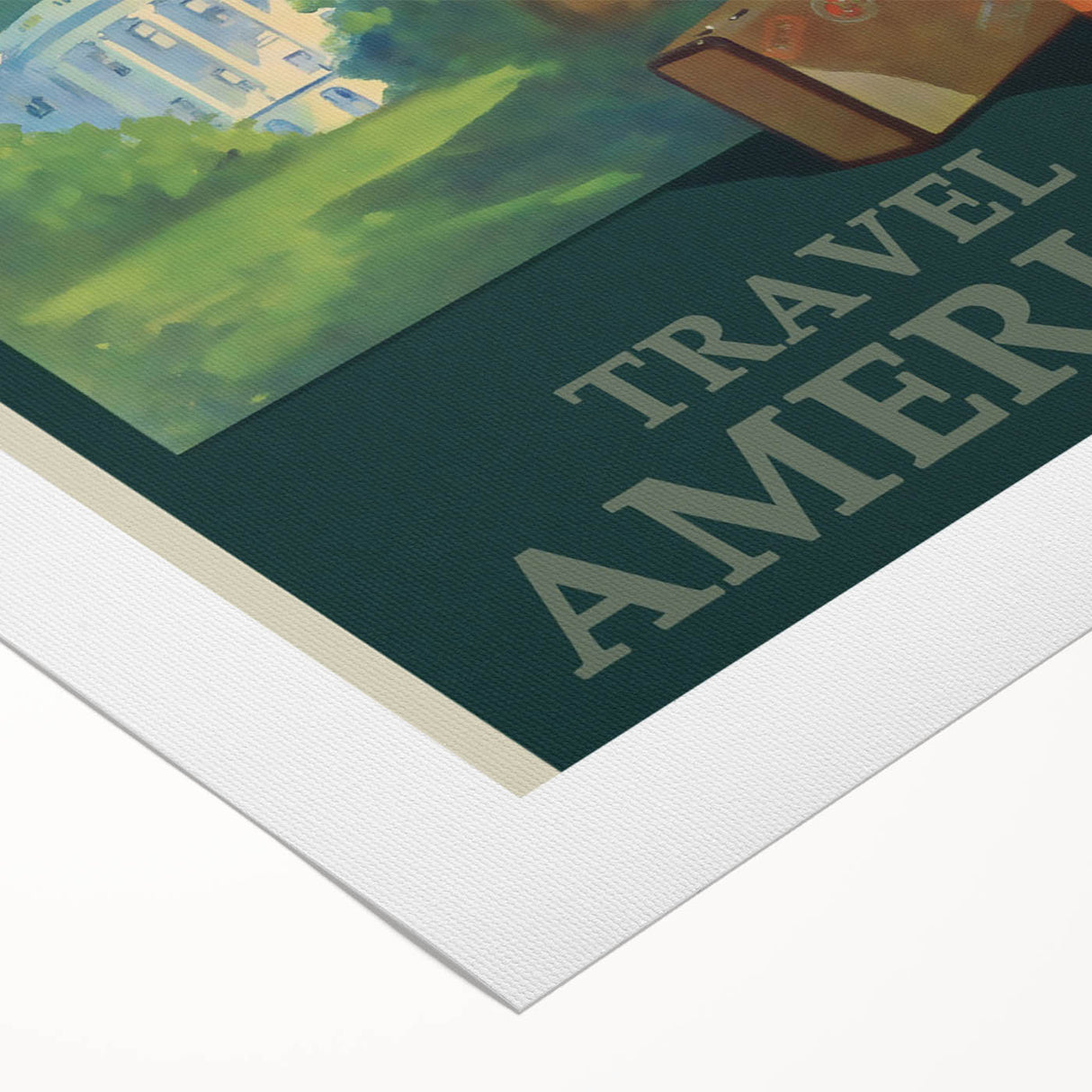 Retro Washington D.C. Poster – Vintage American Travel Art