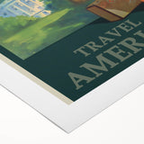 Retro Washington D.C. Poster – Vintage American Travel Art