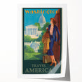 Retro Washington D.C. Poster – Vintage American Travel Art