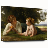 Classical Realism Painting - Temptation (1880) Realism Art Canvas Print