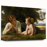 Classical Realism Painting - Temptation (1880) Realism Art Canvas Print